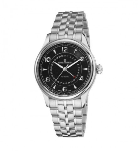 Revue Thommen Men's 10012.2137 'Date Pointer' Stainless Steel Automatic Watch