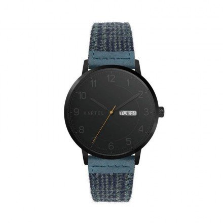 MORRIS 40MM BLUE FABRIC STRAP WATCH