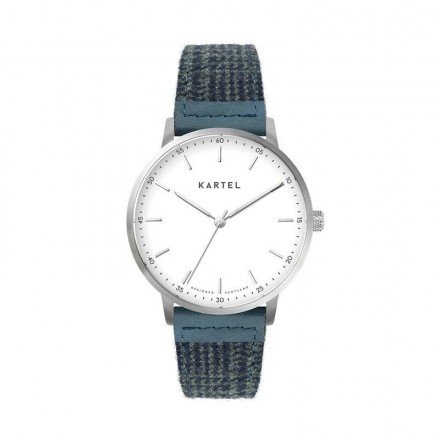 HUME 40MM BLUE FABRIC STRAP WATCH