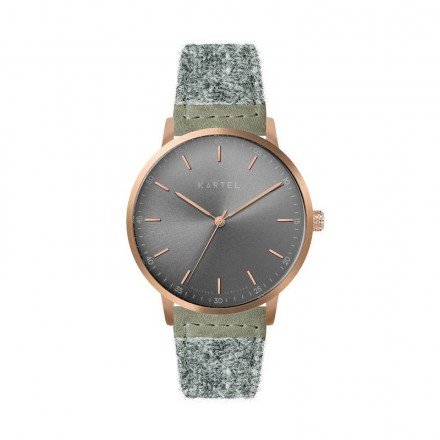 HUME 40MM GREY HARRIS TWEED STRAP WATCH