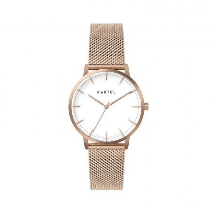 ISLA 34MM ROSE GOLD CHAIN MESH STRAP WATCH