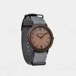 Brown Walnut Graphie - Minimal 40MM 