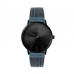 HUME 40MM BLUE FABRIC STRAP WATCH