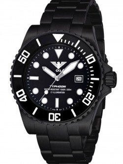 TYBS.SSTYB Diving Wristwatch Typhoon Black Steel