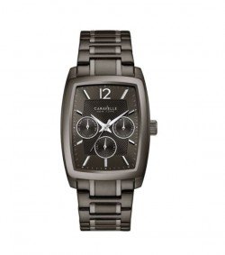 Caravelle Men's 45C111 Black IP Stainless Multifunction Bracelet Watch