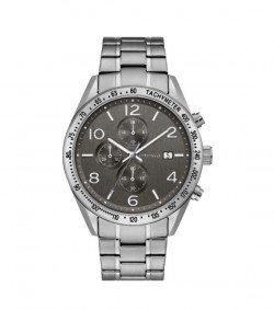 Caravelle by Bulova Mens 43B164 Stainless Chrono Black Dial Bracelet Watch