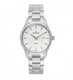 Eterna Men's 2520.41.11.0274 'Artena' Silver Dial Stainless Steel Quartz Swiss Made Watch