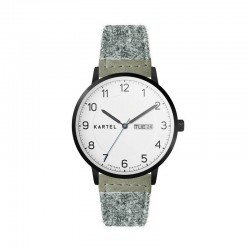 MORRIS 40MM GREY HARRIS TWEED STRAP WATCH